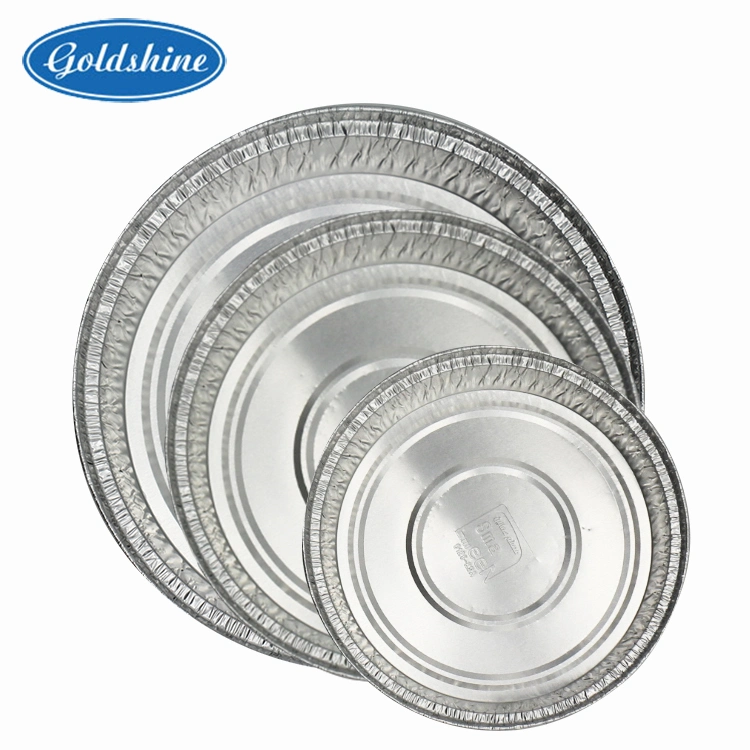 Diaposable 7&prime; &prime; Round Aluminum Pizza Pan