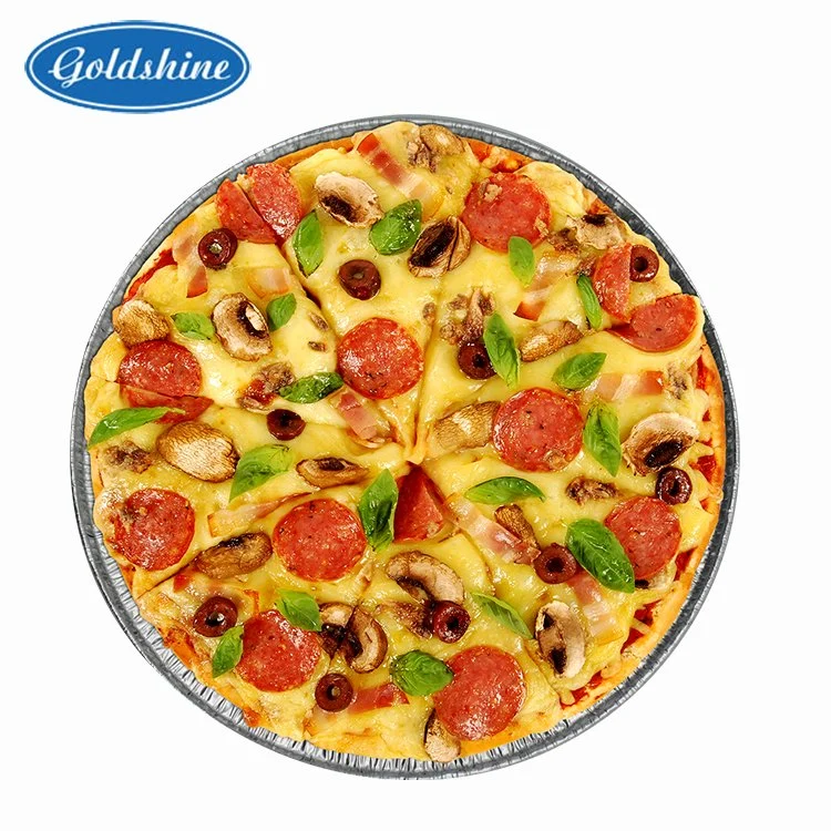 Diaposable 7&prime; &prime; Round Aluminum Pizza Pan